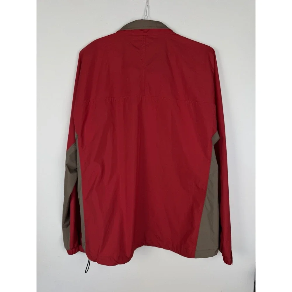 vintage L.L. Bean men's red windbreaker jacket size‎ L